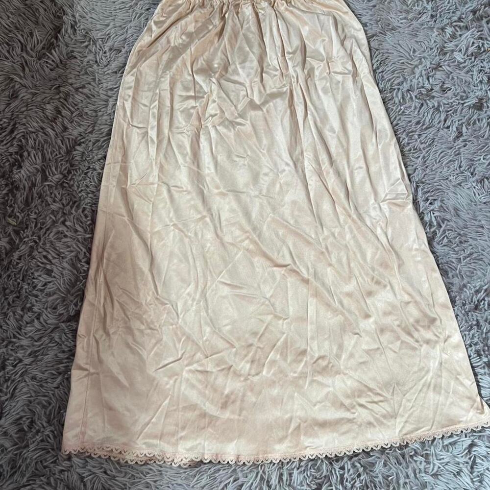 Vintage White silky fairy core coquette soft girl twee‎ whimsical slip skirt